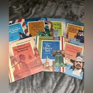 Lot Of 7 Cornerstones Of Freedom Hardcover Books, US History Picture Books